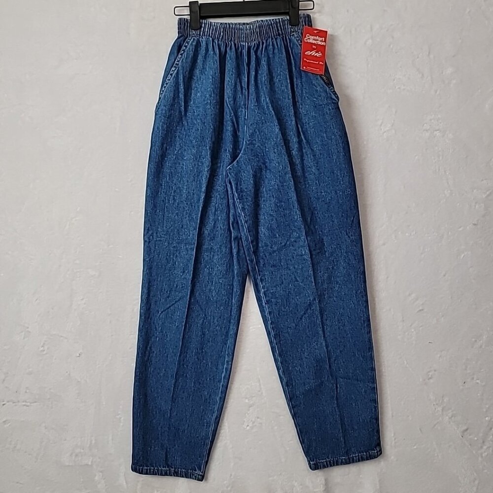 VTG Chic Comfort Collection Women's Size 6P Petite Misses NWT Pull On Mom Jeans